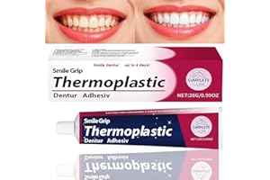 NBOFOL New Denture Adhesive Cream, Long-Lasting Fixative Cream to Secure Dentures,False Teeth Adhesive, Thermoplastic Denture Adhesive, Den/tal Glue, D/enture Repair Glu-e,Den/ture Fixative,28g,1pcs