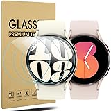 Diruite 4 Pezzi per Samsung Galaxy Watch 6/5/4 40mm Vetro Temperato Pellicola Protettiva(Diametro 37mm), HD Schermo Antigraff