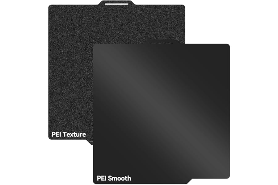 A1 PEI Build Plate 257 * 257mm, for Bambu Lab A1/P2S/P1S/P1P/X1C/X1/X1E 3D Printer, Double Sided Smooth+Textured Heated Bed, High-Adhesion Removable Flexible Printing Surface