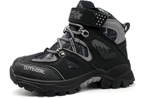 ELAPHURUS Kinder Winterstiefel Schneestiefel Warmfutter Wanderschuhe Jungen Stiefel Mädchen Baumwollschuhe Bequem Trekking Wanderstiefel