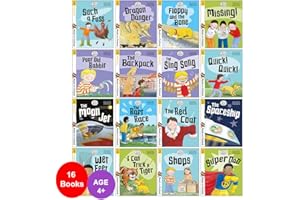 Biff, Chip and Kipper Stage 2 Read with Oxford: 4+: 16 Books Collection Set