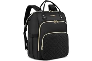 ‎CAFELE Cafele Laptop Rucksack, 17.3 Zoll wandelbare Arbeit Laptop Tasche, wasserdichte Lehrer Krankenschwester Tasche, Reise Business Computer Rucksack Geldbörse, gesteppt schwarz,2323H-02