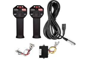 WINCHMAX 12v Winch Wireless Remote Control Kit, Twin SL Series Large Grip Handsets. Control Box Reciever 60mm x 45mm x 22mm. Long Operating Range, over 100ft / 30m