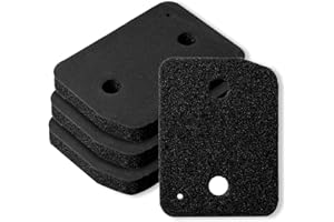 PEIYEE Juego de 4 Filtro para Secadora Miele 9164761, Filtro espuma para secador, Fino/Grueso 207 x 157 x 30 mm, Filtro de Espuma para Secadora, Filtros de Espuma de Repuesto para Secador de Condensación