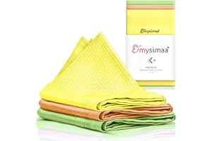 ‎MYSIMAA mysimaa Mikrofasertücher 40x40 – Fenstertuch Streifenfrei, Microfasertuch Autopflege, Putzlappen Küche - Reinigungstücher und Putztücher ohne Putzmittel, Auto, Staubtücher