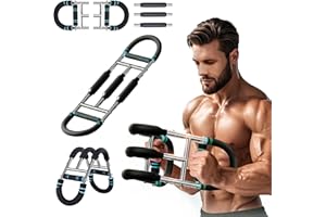 Qxeutm Twister Armtrainer, 60-110LB Verstellbares Unterarmtrainer mit 3 Stufen, Brusttrainingsgerät, Trizeps-Krafttraining, Heim-Fitness-Workout-Werkzeug für Männer und Frauen