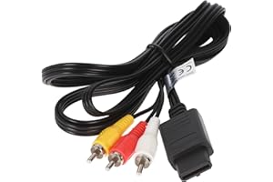 AccuCell Câble vidéo compatible avec Nintendo SNES, Super Nintendo, Super Famicom, N64, Gamecube