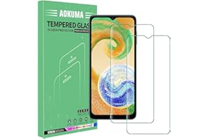 AOKUMA Verre Trempé compatible Samsung Galaxy A04s/A04/A03s, [Lot de 2] Protection d'écran Pour Samsung Galaxy A04s/A04/A03s [0.26mm] [Extrêmement résistant aux rayures] [Haute définition]