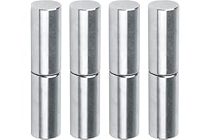 AQQ60 4-teilige 201 Edelstahl Türscharnier zum anschweißen Metall Anschweißbänder für Metall-Türen Anschweißscharnier Höhe 80mm, Scharnier Abnehmbar