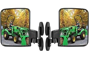 OMGRO Universal Traktorspiegel, Starke magnetische Traktor-Seitenspiegel, Kompatibel mit Kubota B BX Mahindra John Deere Traktor, Zubehör