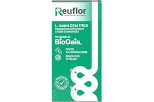 Reuflor - Integratore Alimentare a base di Fermenti Lattici Vivi, Probiotico adatto ai bambini, senza olio di palma, Gocce da 5 ml