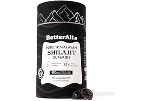 Better Alt Pure Himalayan Shilajit Resin High Potency Gold Grade for Men & Women| 75 Servings for Energy Boost & Immune Support, 75%+ Fulvic Acid, with Lab Test Report,400mg