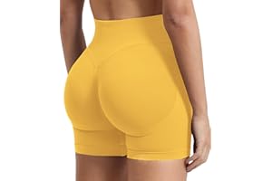 ZAAYO Pantalones cortos deportivos para mujer, para entrenamiento, de 4,5 pulgadas, para levantamiento de glúteos, sin costuras, para motociclistas