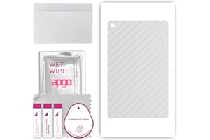 apgo Rückseite Schutzfolie, Skin, kompatibel mit Google Pixel Tablet, Hinten Displayschutzfolie aus Vinylfolie, kratzfest, einfache Montage - Transparenter Kohlenstoff