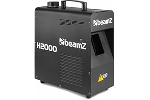 BeamZ Fazer H2000 - Machine à Brouillard Professionnelle, 1700 Watts, Machine à Brouillard Portable, Préchauffage Rapide, Réservoir de 1,2L, Contrôle DMX