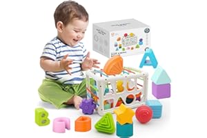 JKGIFTS Montessori Spielzeug ab 1-3 Jahre, Spielzeug ab 1 2 3 Jahre Baby Sensorische Spielzeug Kinder Spielzeug Jungen Mädchen Lernspiele ab 1 2 3 Jahre Baby Spielzeug Formensortierspiel