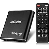 AGPTEK HDMI Media Player, Mini 1080p Full-HD Ultra HDMI Digital Media Player for -MKV/RM- HDD USB Drives and SD Cards (Black)