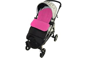 FOR YOUR LITTLE ONE Footmuff/Cosy Toes Compatible with Graco Evo Pushchair Pink Rose