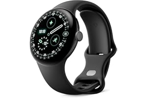 Google Pixel Watch 4 (41 mm) – Montre connectée Android, Suivi Complet des données de santé et de Remise en Forme – Boîtier en Aluminium Noir Mat – Bracelet Sport Noir Volcanique – Wi-FI