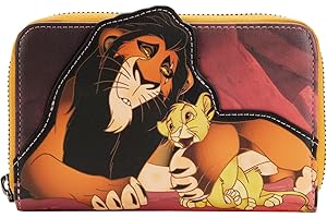 Loungefly Disney Król Lew Złoczyńcy Blizny Portfel Król Lew Jeden Rozmiar, Król Lew, Jeden Rozmiar, Disney Król Lew Złoczyńcy Blizny Zamek błyskawiczny wokół portfela