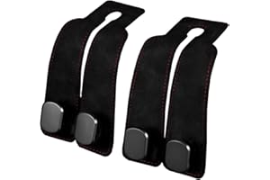 ODIWEN 2 Pezzi Ganci per Seggiolini Auto Gancio Universale, Ganci Poggiatesta Auto Sedile per Portaoggetti, Gancio per Sedile Dell'auto