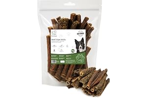 PAWLICIOUS 1 Kg Bag Dried Buffalo Beef Tripe Sticks for Dog Snacks, 100% Natural Air Dried Dog Treat Chews, Protein & Law Fat, Perfect for Sensitive Stomachs Suitable for All Breeds and Size