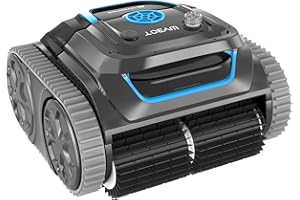 WYBOT S1 Cordless Wall Climbing Robotic Pool Cleaner with APP Mode, Smart Mapping Tech, Lasts 180mins, Automatic Pool Vacuum Robot with Powerful Suction, Fast Charging Fit for Inground Pools
