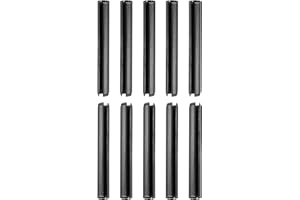 DTGN 6mmx50mm(DxL(DxL) Pasadores de Resorte Ranurados - 50 Piezas - para Hogar Máquina Sujetador - Ranurado Resorte Pasador de 35Mn Pasador Tensión Divididos - Negro