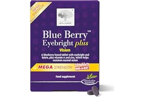 NEW NORDIC LTD New Nordic Blue Berry Eyebright - Natural Eye & Vision Care Supplement - 10 mg Lutein Maintains Healthy Eyes - 30 Extra Strength Tablets