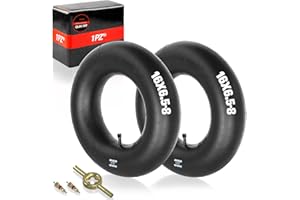 1PZ QLM-7PF 16x6.50-8 Inner Tube with Straight Valve Replacement for ATV Quad 4 Wheeler Wheelbarrow Lawn Mower Golf Cart Tractor Tillers Railers