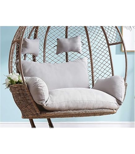 Coussin Pour Chaise Œuf Suspendue - Housse Amovible Et Respirante | Pour Jardin, Patio, Balcon | Design Confortable