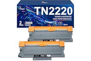 7Magic TN-2220 TN2220 Toner Cartridge Compatible Replacement for Brother TN2220 TN2010 TN2210 Toner for Brother DCP-7055 MFC-7360N HL-2250DN HL-2130 DCP-7065DN FAX-2840 DCP-7055W Toner (Black, 2-Pack)