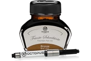 Octopus Fluids Bronze - tinta de escritura con convertidor, tinta de pluma, bronce 30 ml
