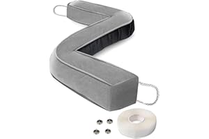 Monkrict Door Draught Excluder, 97CM(38.1'') Heavy Door Draft Stopper, Anti-slip, Removable Fabric Cover, Wear-resistant Draught Stoppers for Bottom of Door, Window Insulation and Weather Stripping