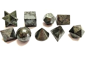 Jet International Energizado Auténtico Wow A ++ Hematita 9 Piedras Conjuntos de Geometría Sagrada SIMBOLIZADO 9 Planetas Piedras Preciosas Platónico Sólido Superior Libre Folleto Gratis La terapia d