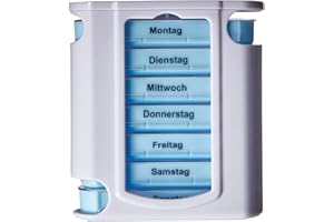 ‎M&H-24 Osma Pillen-/ Tablettenbox 13x11x4cm Wocheneinteilung