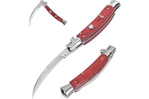 YiMai Navaja Plegable, Cuchillo de Bolsillo de Acero Inoxidable 7cr17, Cuchillo de Supervivencia Masculino Multipropósito para Actividades al Aire Libre de Caza y Recolección de Setas para Acampar