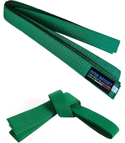 Ceinture Combat DEPICE – Coton Pur, 8 Rangées Coutures Polyester, 4.5cm – Judo, Karaté, Tailles 180-300cm