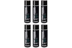 AH HARDWARE 6 Dosen Adam Hall Hardware 01360 - Sprühkleber 500 ml je Dose (6 Dosen)