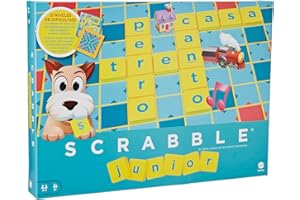 Mattel Games Scrabble Junior, Juego de Mesa +6 años, versión español (Y9669)