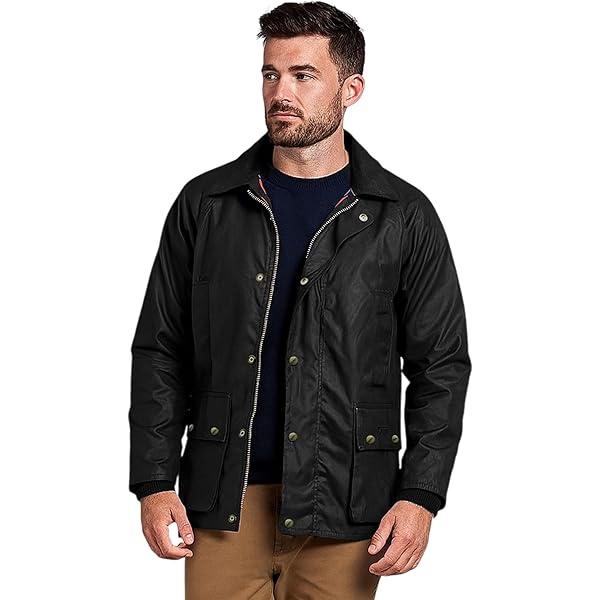 Barbour CATTON WAX SAGE JACKET - 10, multi-coloured, 12 : Amazon