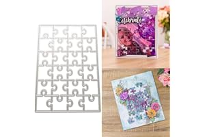 ROSOJODG Puzzle DIY Stanzschablone, Scrapbooking Prägeschablonen Stanzformen Schablonen für Scrapbooking, Stanzformen Schablonen für Scrapbooking, Stanzen