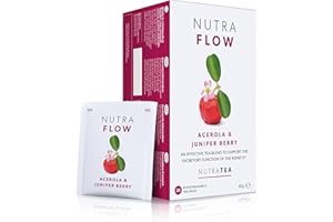 Nutra Tea NUTRAFLOW - UTI Tea & Urinary Infection Tea | Cystitis Teas, Eases Urinary Tract Discomfort. Includes Cranberry & Uva Ursi - 20 Individual Wrapped Bags - Herbal Infusion (1 Pack)