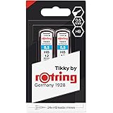 Rotring Mines 1904836 Lot de 2 Recharges pour porte-mine Gris