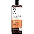 MAN ALIVE Shower Gel for men, 500ml mens body wash & face wash contains a masculine scent, Vegan, SLS Free & sulfate free formula. ideal mens grooming gifts for men (Bourbon & Oak, Single)
