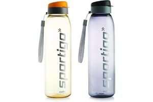 Cello Sportigo Plastic Bottle Set, 1 Litre, Set of 2, Assorted