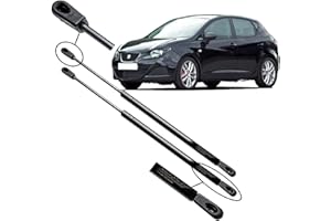 Ramor Strutz 2x Gasfeder Dämpfer Heckklappe Kompatibel mit Seat Ibiza Fließheck 6J5, 6P1 2008-2017 Nur 5 Türen. Gasdruckfeder Heckklappendämpfer Ersatz für 6J4827550B und Andere.