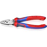 KNIPEX Crimping tool for hollow ends with comfort handles 180 mm, 97 72 180 | Comfort 180 mm