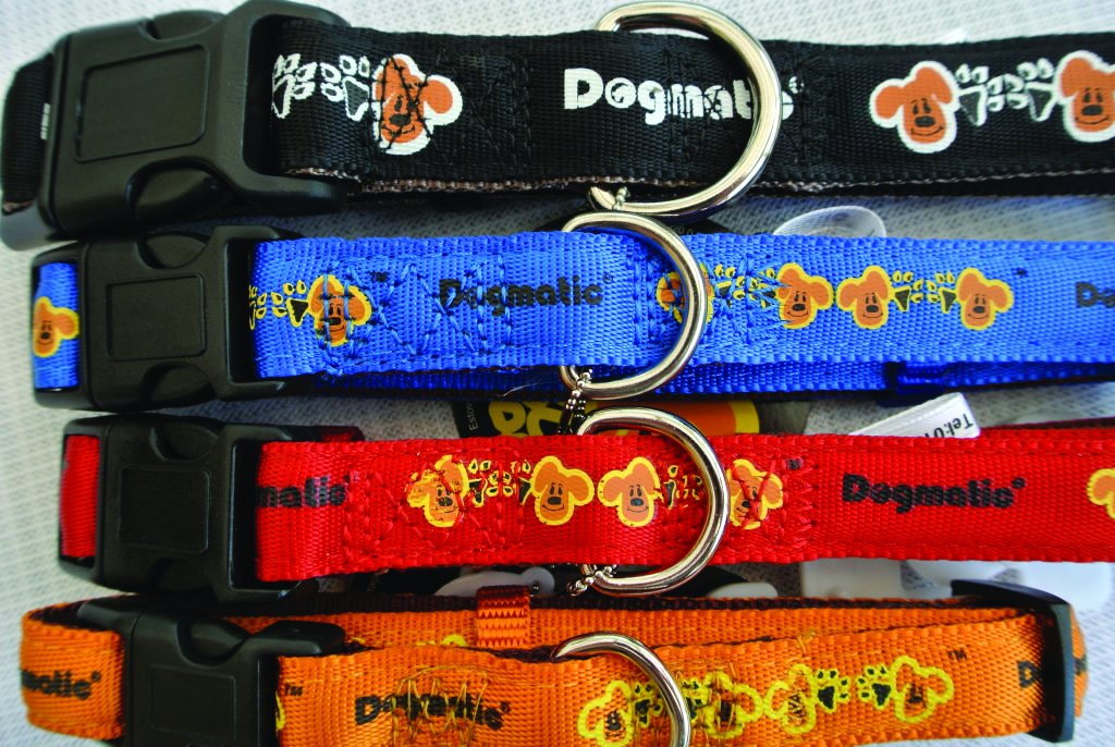 DOGMATIC ADJUSTABLE COLLAR PADDED CUSHIONED WEBBING PCW - RED - LARGE