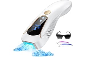 Prettivo 3 en 1 Depiladora Laser IPL con Función de Enfriamiento,HR/RA/SC,9 Nivel de Energía,999.990 Luz Pulsada,Depiladora Luz Pulsada para Piernas,Bikini, Axilas, Cara, Cuerpo